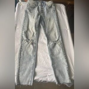 Wild Fable Highest Rise Women’s Distressed Skinny Jeans - Light Blue Size 0